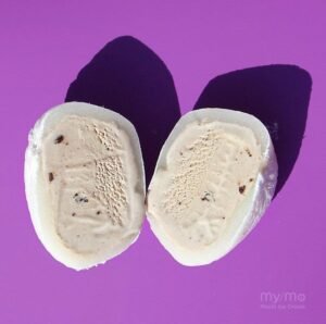 Cookies and Cream cut in half like a butterfly