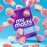 Image of Cool Peppermint My/Mochi Box with mochi balls floating around