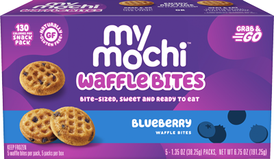 MyMochi Waffle Bites - Blueberry - Grab & Go 5-pack