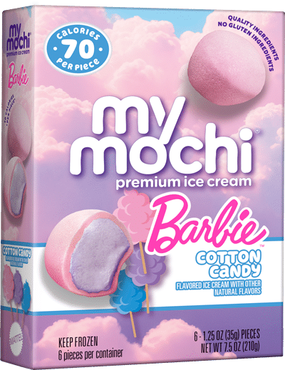 MyMochi Barbie Cotton Candy ice cream 6ct box