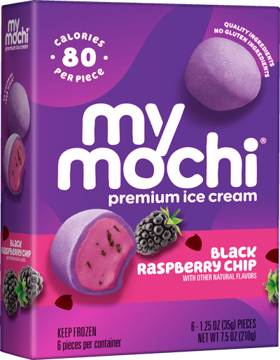 MyMochi Black Raspberry Chip ice cream 6ct box
